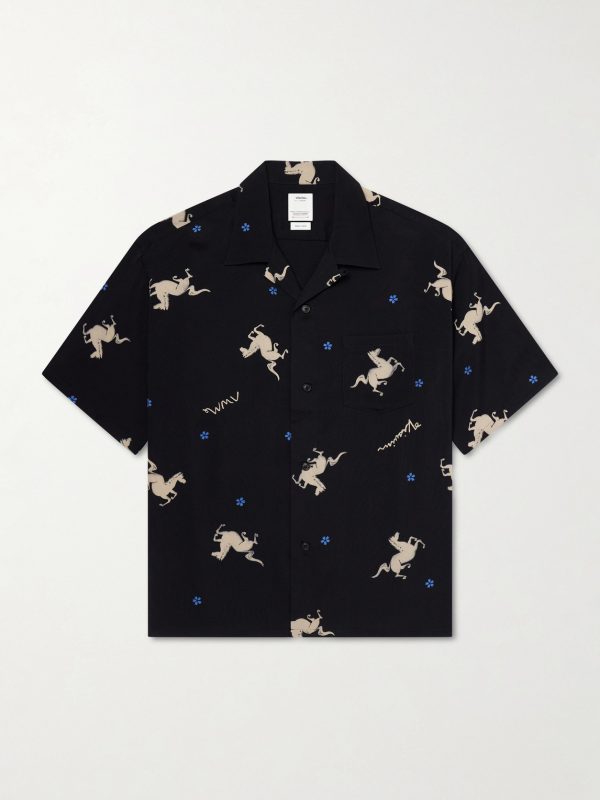 Crosby Camp-Collar Printed Woven Shirt
