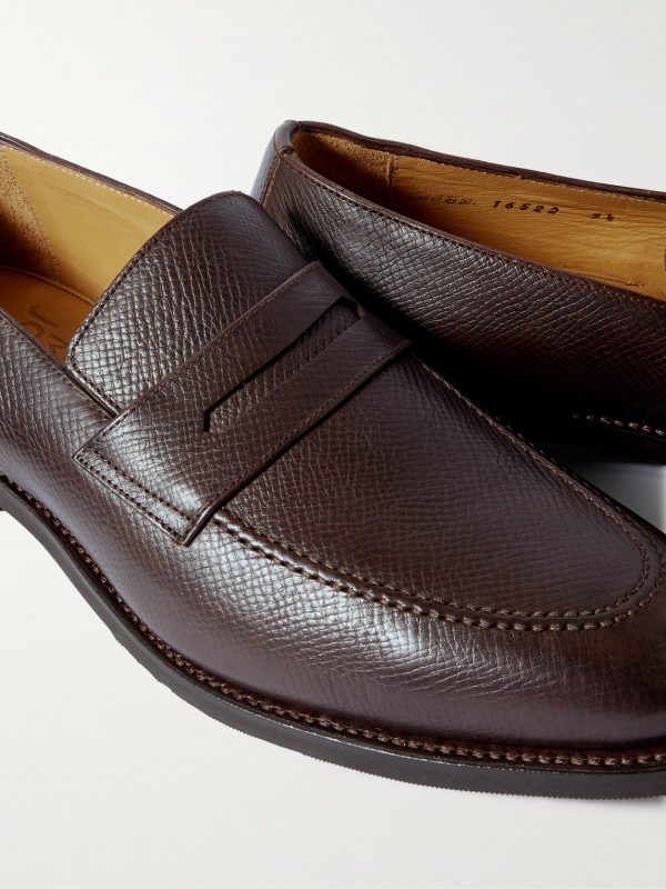 M08 Cross-Grain Leather Penny Loafers - CU M08 Cross-Grain Leather Penny Loafers - CU