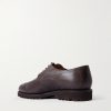 M32 Split-Toe Cross-Grain Leather Derby Shoes - BK M32 Split-Toe Cross-Grain Leather Derby Shoes - BK