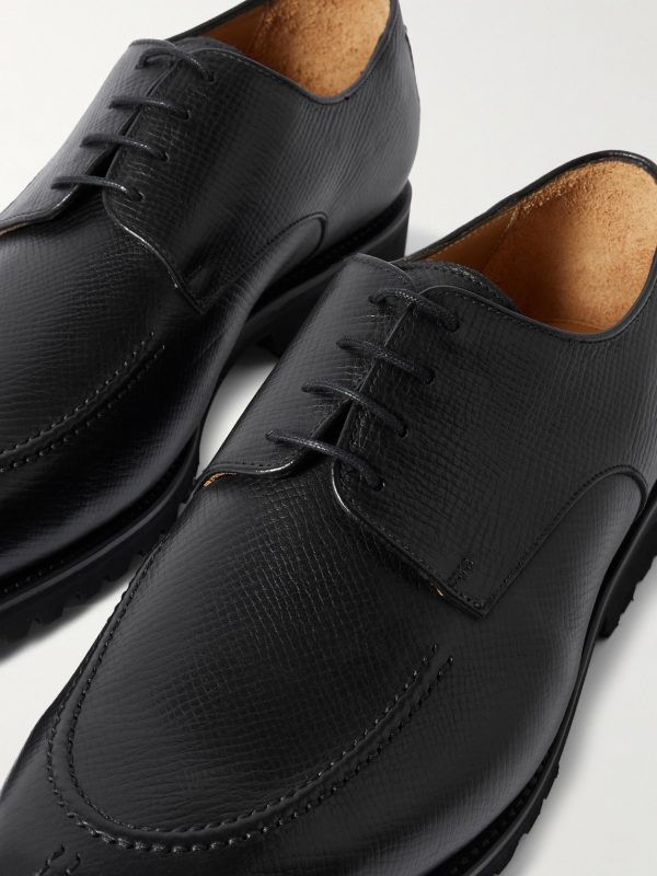 M32 Split-Toe Cross-Grain Leather Derby Shoes - CU M32 Split-Toe Cross-Grain Leather Derby Shoes - CU