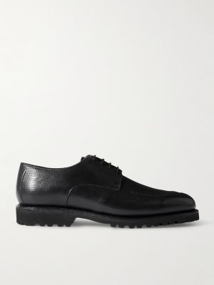 M32 Split-Toe Cross-Grain Leather Derby Shoes