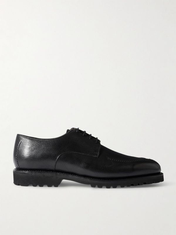 M32 Split-Toe Cross-Grain Leather Derby Shoes M32 Split-Toe Cross-Grain Leather Derby Shoes