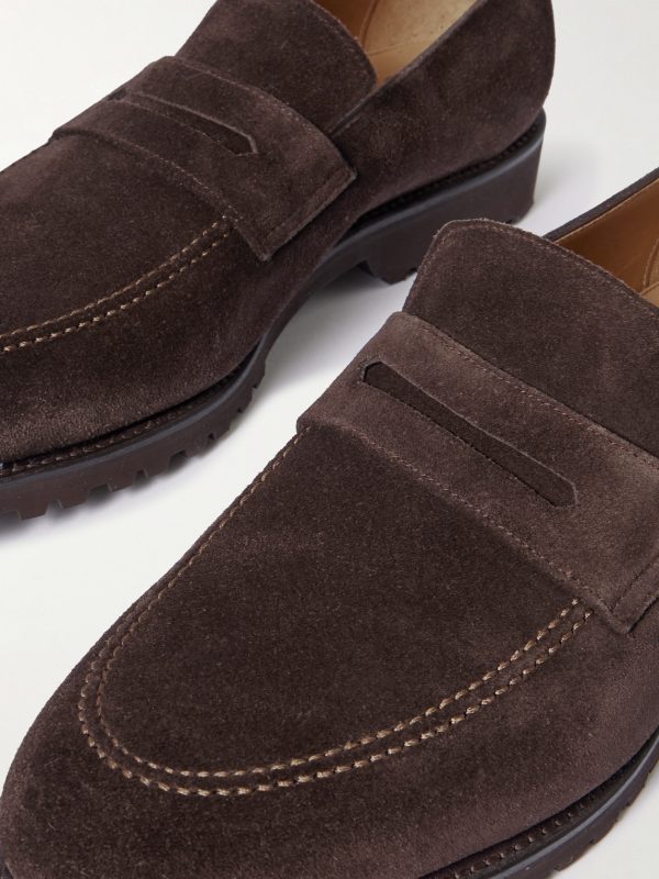 M08 Suede Penny Loafers - CU