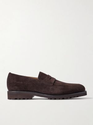 M08 Suede Penny Loafers