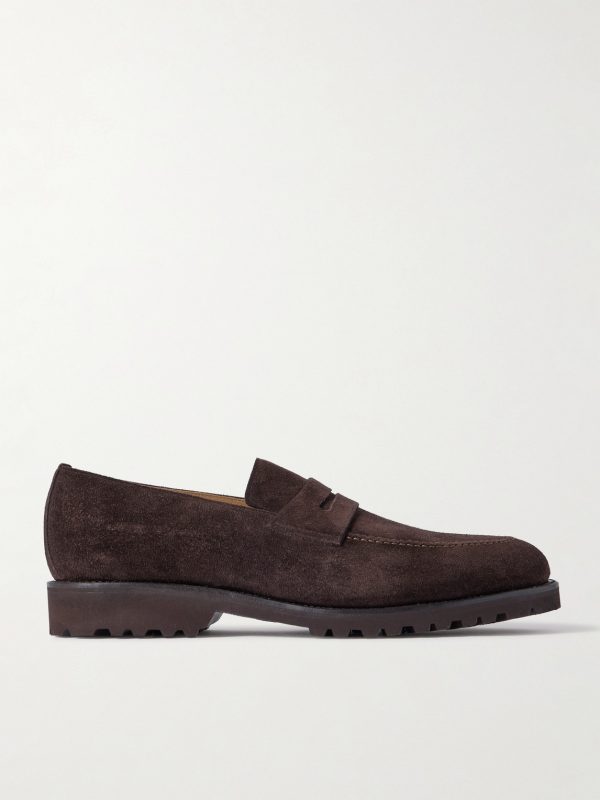 M08 Suede Penny Loafers