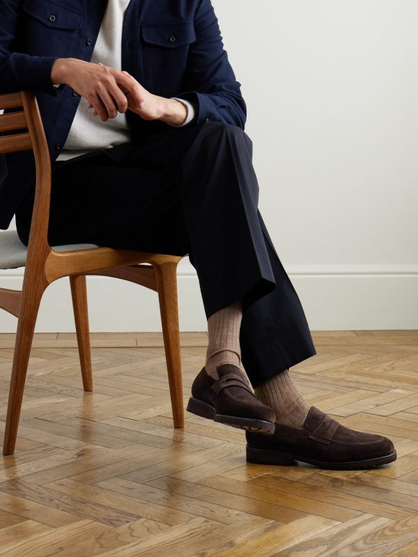 M08 Suede Penny Loafers - OU