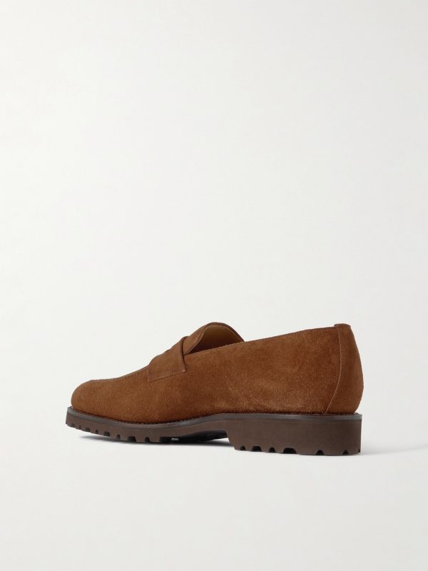 M08 Suede Penny Loafers - BK