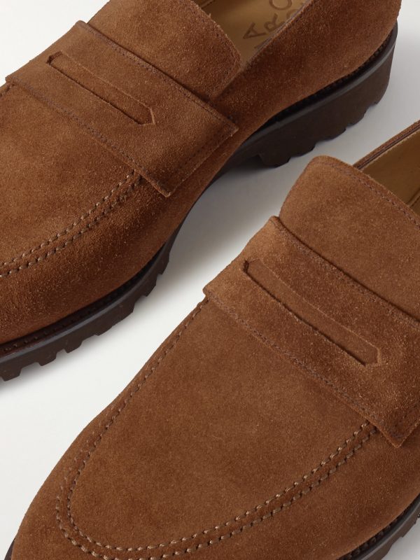 M08 Suede Penny Loafers - CU