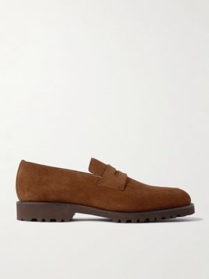 M08 Suede Penny Loafers