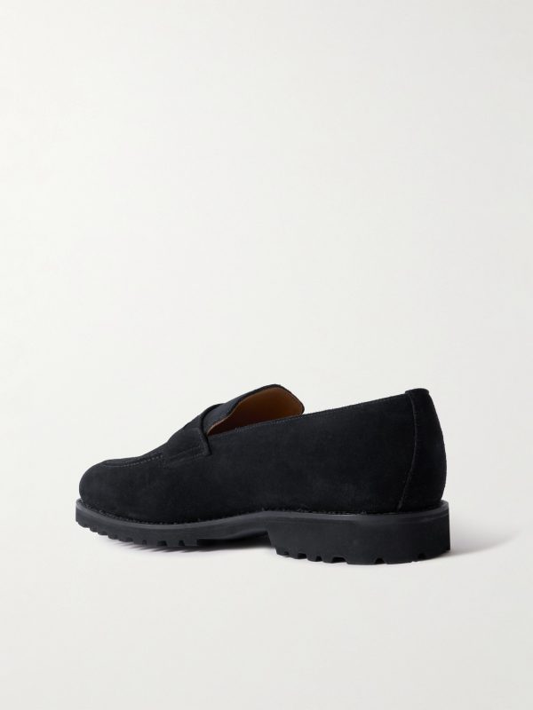 M08 Suede Penny Loafers - BK M08 Suede Penny Loafers - BK