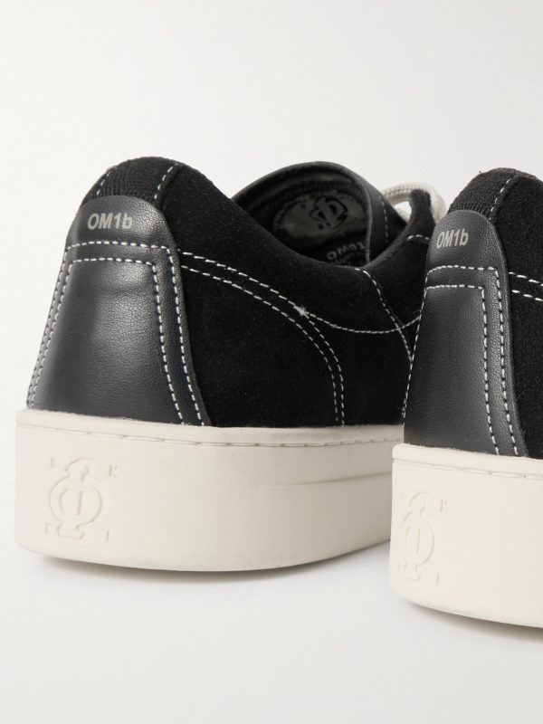Dellow Leather-Trimmed Suede Sneakers - CU
