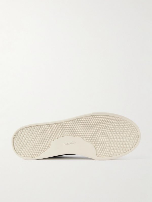 Dellow Leather-Trimmed Suede Sneakers - E1