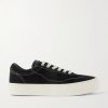 Dellow Leather-Trimmed Suede Sneakers