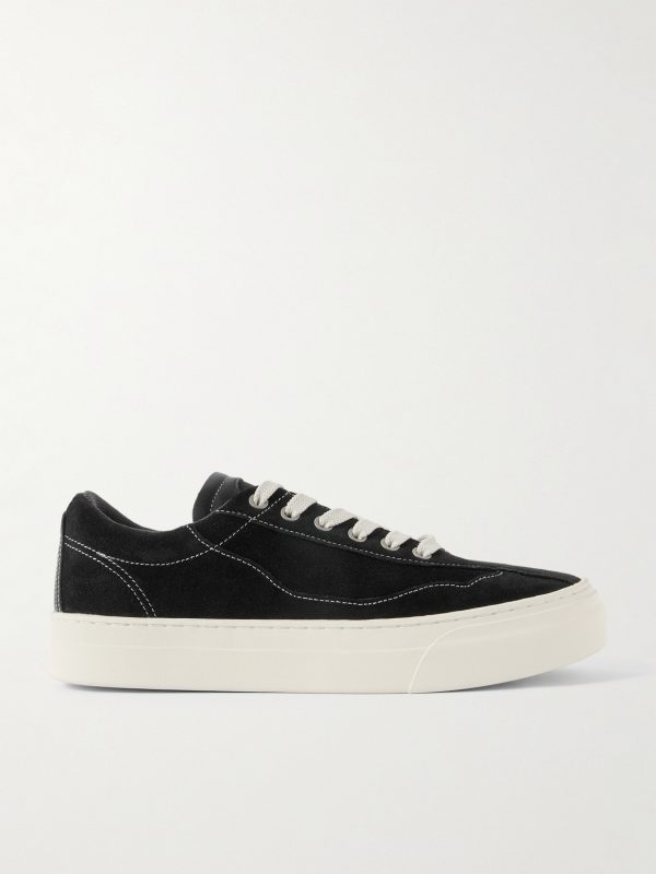 Dellow Leather-Trimmed Suede Sneakers