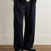 Dellow Leather-Trimmed Distressed Drill Sneakers - OU Dellow Leather-Trimmed Distressed Drill Sneakers - OU