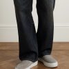 Lister Canvas-Trimmed Suede Slip-On Sneakers - OU