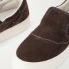 Lister Canvas-Trimmed Suede Slip-On Sneakers - CU Lister Canvas-Trimmed Suede Slip-On Sneakers - CU