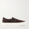 Lister Canvas-Trimmed Suede Slip-On Sneakers Lister Canvas-Trimmed Suede Slip-On Sneakers