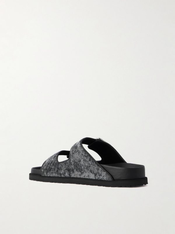 Arizona Velvet Sandals - BK