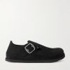 London Suede Clogs