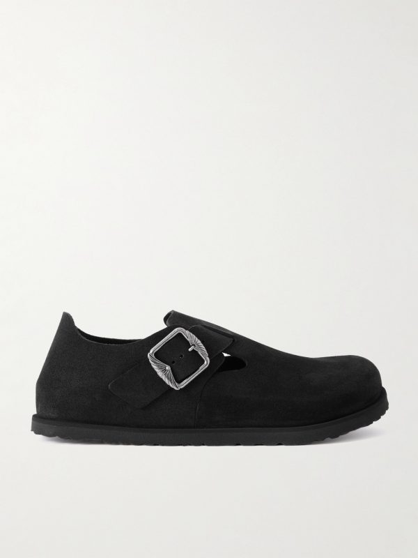 London Suede Clogs