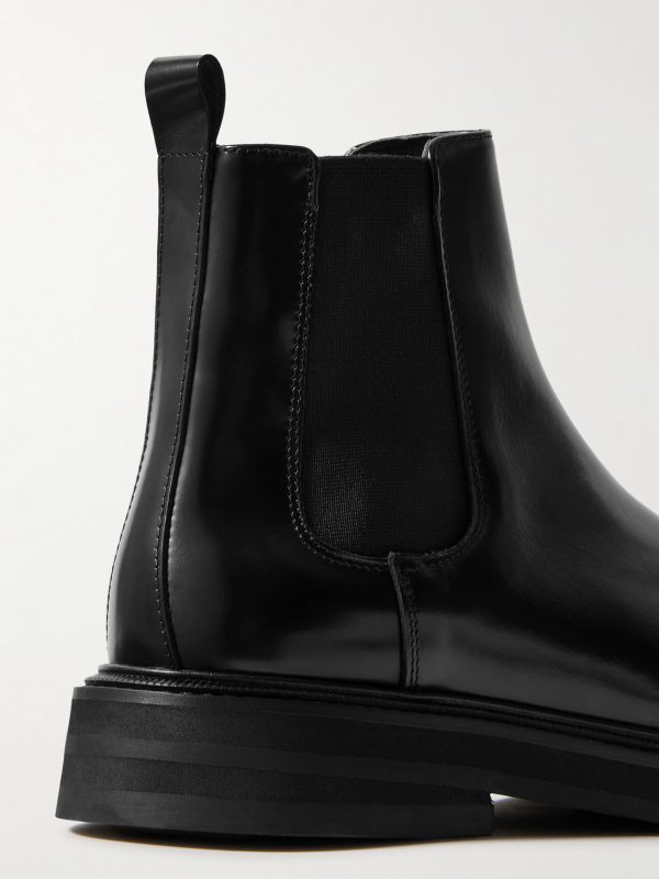 Officer Glossed-Leather Chelsea Boots - CU Officer Glossed-Leather Chelsea Boots - CU
