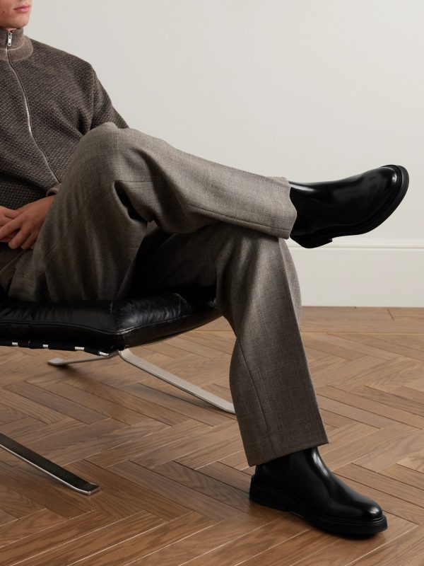 Officer Glossed-Leather Chelsea Boots - OU Officer Glossed-Leather Chelsea Boots - OU