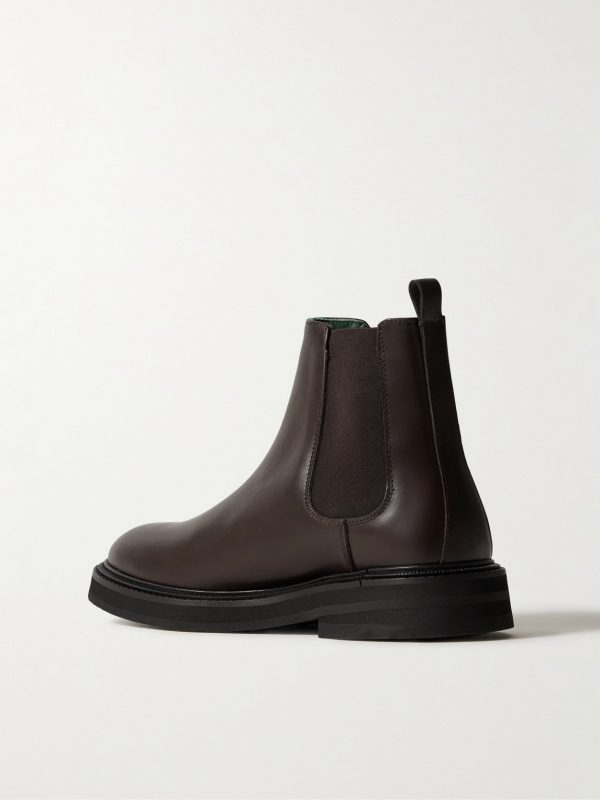 Officer Leather Chelsea Boots - BK Officer Leather Chelsea Boots - BK