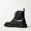 Officer Glossed-Leather Boots - BK