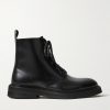 Officer Glossed-Leather Boots