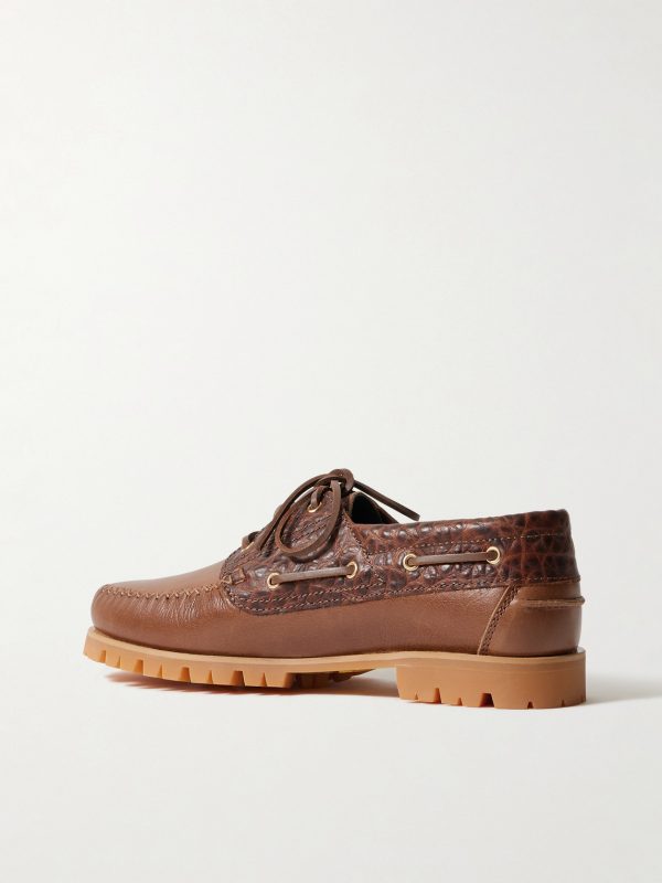 Aztec Leather Boat Shoes - BK Aztec Leather Boat Shoes - BK