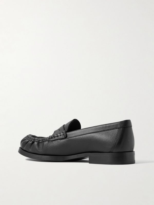 Ogee Full-Grain Leather Penny Loafers - BK