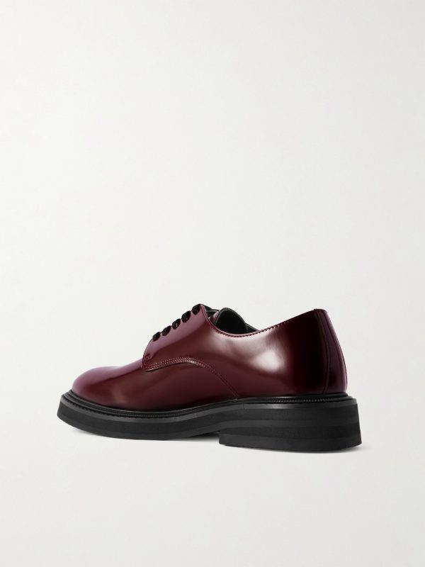 Officer Polished-Leather Derby Shoes - BK Officer Polished-Leather Derby Shoes - BK