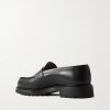 180 Moccasin Leather Penny Loafers - BK 180 Moccasin Leather Penny Loafers - BK