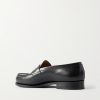 180 Moccasin Leather Penny Loafers - BK 180 Moccasin Leather Penny Loafers - BK