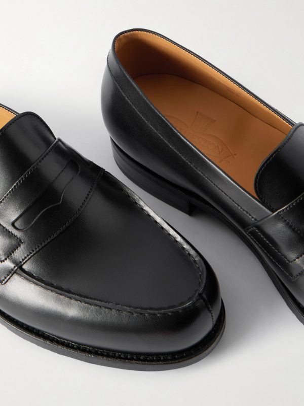 180 Moccasin Leather Penny Loafers - CU 180 Moccasin Leather Penny Loafers - CU