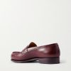 180 Moccasin Leather Penny Loafers - BK 180 Moccasin Leather Penny Loafers - BK