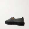 Plush-Lined Suede-Trimmed Wool Loafers - BK