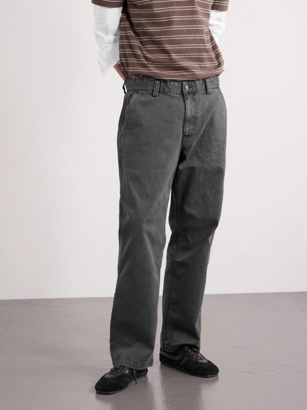 Straight-Leg Garment-Dyed Stretch-Cotton Twill Trousers - FR Straight-Leg Garment-Dyed Stretch-Cotton Twill Trousers - FR