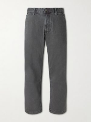 Straight-Leg Garment-Dyed Stretch-Cotton Twill Trousers Straight-Leg Garment-Dyed Stretch-Cotton Twill Trousers