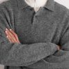 Baby Alpaca-Blend Polo Sweater - CU Baby Alpaca-Blend Polo Sweater - CU