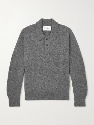 Baby Alpaca-Blend Polo Sweater Baby Alpaca-Blend Polo Sweater