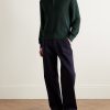 Ribbed Organic Mercerised Cotton Polo Shirt - OU