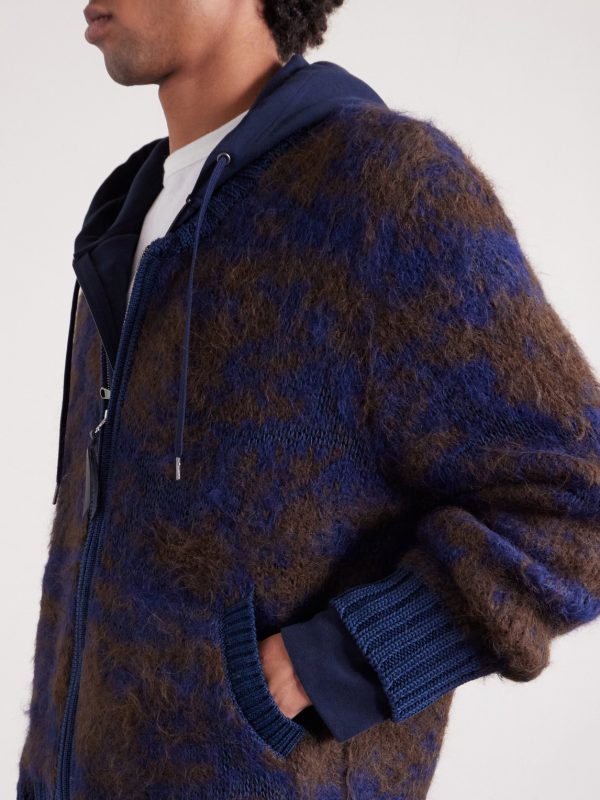 Cotton-Blend Zip-Up Cardigan - CU Cotton-Blend Zip-Up Cardigan - CU