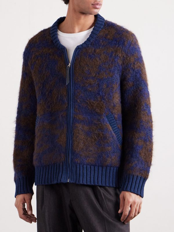 Cotton-Blend Zip-Up Cardigan - FR Cotton-Blend Zip-Up Cardigan - FR