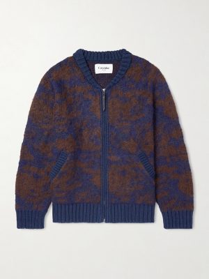 Cotton-Blend Zip-Up Cardigan Cotton-Blend Zip-Up Cardigan