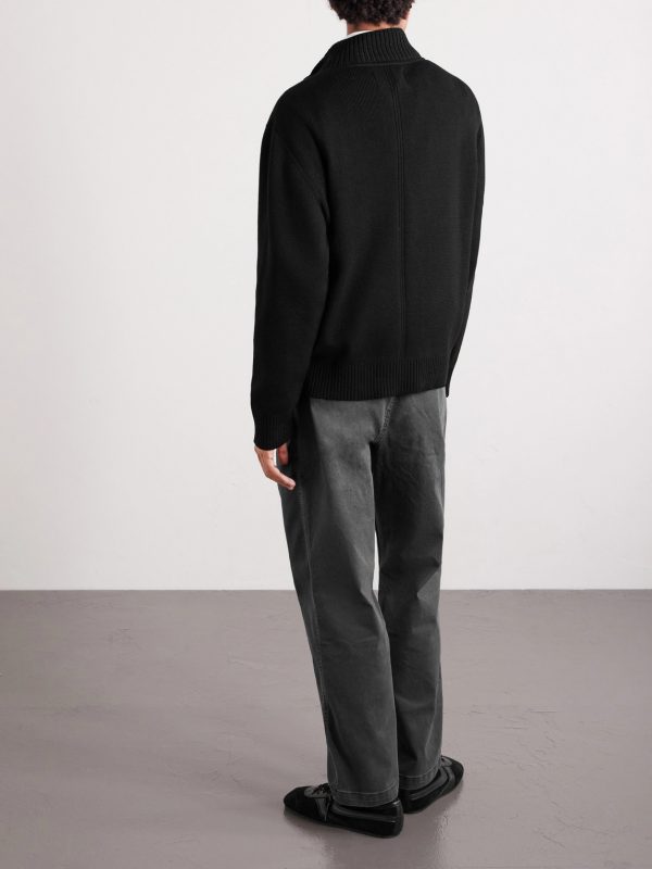 Organic Cotton Zip-Up Cardigan - BK Organic Cotton Zip-Up Cardigan - BK