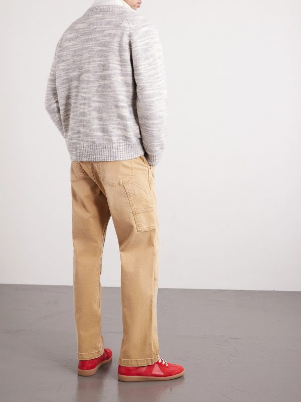 Space-Dyed Alpaca and Pima Cotton-Blend Sweater - BK Space-Dyed Alpaca and Pima Cotton-Blend Sweater - BK