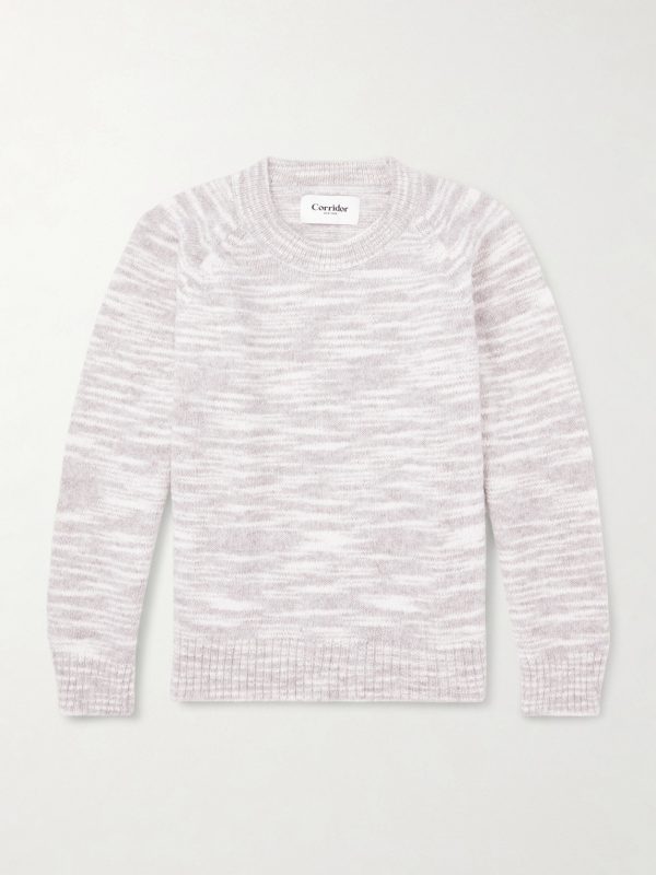 Space-Dyed Alpaca and Pima Cotton-Blend Sweater Space-Dyed Alpaca and Pima Cotton-Blend Sweater