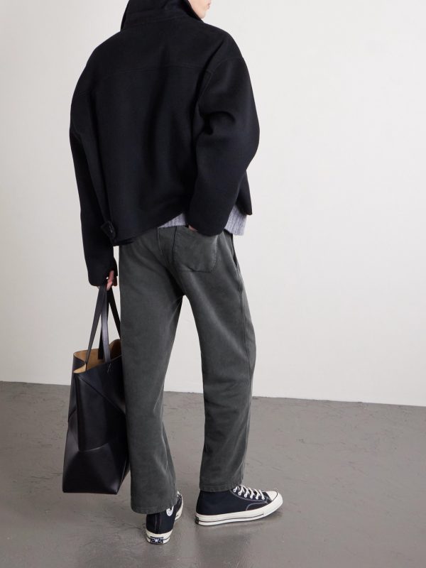 Straight-Leg Cotton-Jersey Sweatpants - BK Straight-Leg Cotton-Jersey Sweatpants - BK